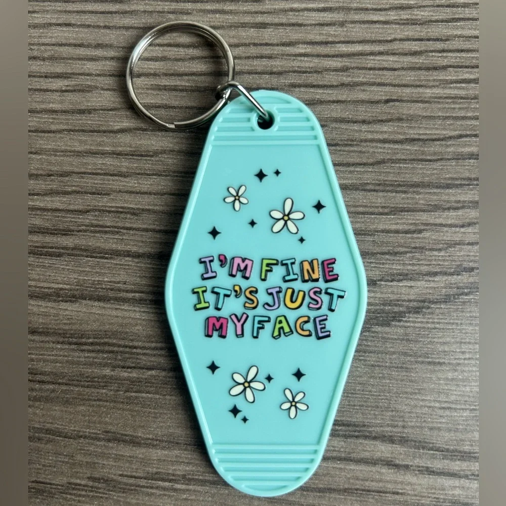 Handmade Vintage Style Motel Keychain Funny Colorful - Choice of 1 - Picture 5 of 12